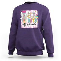 67 Days of School Sweatshirt Six Seven Cute Girly Pencil and Bow for Students Teachers - Wonder Print Shop