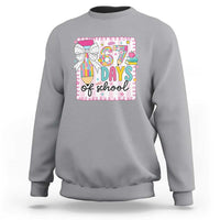 67 Days of School Sweatshirt Six Seven Cute Girly Pencil and Bow for Students Teachers - Wonder Print Shop