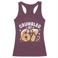 Crumbled by 67 Racerback Tank Top Funny Gingerbread Christmas Meme Cookie Chaos - Wonder Print Shop