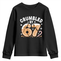 Crumbled by 67 Youth Sweatshirt Funny Gingerbread Christmas Meme Cookie Chaos - Wonder Print Shop
