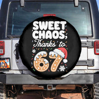 Sweet Chaos Thanks to 67 Spare Tire Cover Funny Christmas Cookie Meme with Sprinkles - Wonder Print Shop