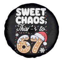 Sweet Chaos Thanks to 67 Spare Tire Cover Funny Christmas Cookie Meme with Sprinkles - Wonder Print Shop
