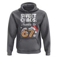 Sweet Chaos Thanks to 67 Hoodie Funny Christmas Cookie Meme with Sprinkles - Wonder Print Shop