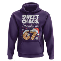 Sweet Chaos Thanks to 67 Hoodie Funny Christmas Cookie Meme with Sprinkles - Wonder Print Shop