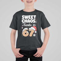 Sweet Chaos Thanks to 67 T Shirt For Kid Funny Christmas Cookie Meme with Sprinkles - Wonder Print Shop