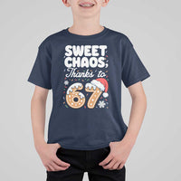 Sweet Chaos Thanks to 67 T Shirt For Kid Funny Christmas Cookie Meme with Sprinkles - Wonder Print Shop
