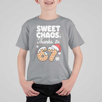 Sweet Chaos Thanks to 67 T Shirt For Kid Funny Christmas Cookie Meme with Sprinkles - Wonder Print Shop