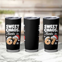 Sweet Chaos Thanks to 67 Tumbler Cup Funny Christmas Cookie Meme with Sprinkles - Wonder Print Shop