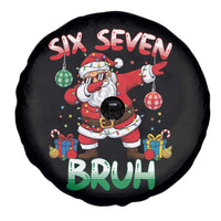 Six Seven Bruh Christmas Spare Tire Cover Funny Dabbing Santa 67 Meme Holiday Gag Gift - Wonder Print Shop