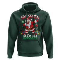 Six Seven Bruh Christmas Hoodie Funny Dabbing Santa 67 Meme Holiday Gag Gift - Wonder Print Shop