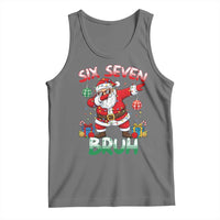 Six Seven Bruh Christmas Tank Top Funny Dabbing Santa 67 Meme Holiday Gag Gift - Wonder Print Shop