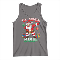 Six Seven Bruh Christmas Tank Top Funny Dabbing Santa 67 Meme Holiday Gag Gift - Wonder Print Shop