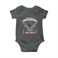 Patriotic Memorial Day Baby Onesie Thank You For Your Service Veterans Remembrance