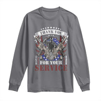 Patriotic Memorial Day Long Sleeve Shirt Thank You For Your Service Veterans Remembrance
