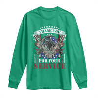 Patriotic Memorial Day Long Sleeve Shirt Thank You For Your Service Veterans Remembrance
