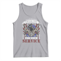 Patriotic Memorial Day Tank Top Thank You For Your Service Veterans Remembrance