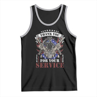 Patriotic Memorial Day Tank Top Thank You For Your Service Veterans Remembrance