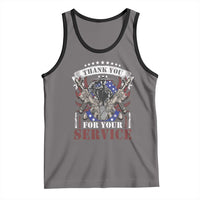 Patriotic Memorial Day Tank Top Thank You For Your Service Veterans Remembrance
