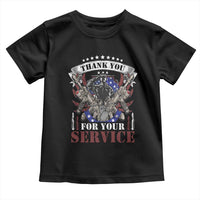 Patriotic Memorial Day Toddler T Shirt Thank You For Your Service Veterans Remembrance