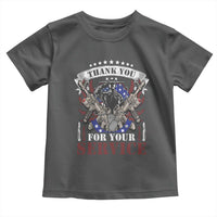 Patriotic Memorial Day Toddler T Shirt Thank You For Your Service Veterans Remembrance