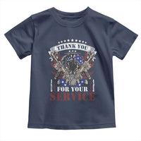 Patriotic Memorial Day Toddler T Shirt Thank You For Your Service Veterans Remembrance