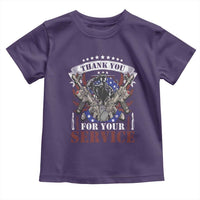 Patriotic Memorial Day Toddler T Shirt Thank You For Your Service Veterans Remembrance