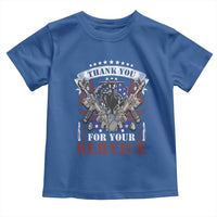 Patriotic Memorial Day Toddler T Shirt Thank You For Your Service Veterans Remembrance