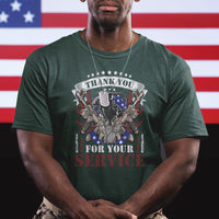 Thank You For Your Service Veterans Day Memorials Day Patriots T Shirt - Wonder Print Shop