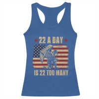 American Veteran Racerback Tank Top 22 A Day Is 22 Too Many Veteran Lives Matter