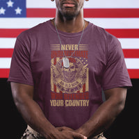 Never Underestimate An Old Man Who Defended Your Country T Shirt - Wonder Print Shop
