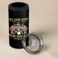 Patriotic Memorial Day 4 in 1 Can Cooler Tumbler All Gave Some Some Gave All Veterans Memorials Day US Flag