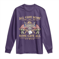Patriotic Memorial Day Long Sleeve Shirt All Gave Some Some Gave All Veterans Memorials Day US Flag