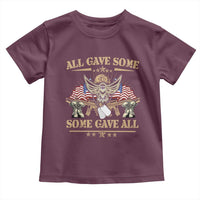 Patriotic Memorial Day Toddler T Shirt All Gave Some Some Gave All Veterans Memorials Day US Flag