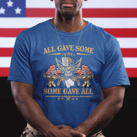 All Gave Some Some Gave All Veterans Memorials Day US Flag T Shirt - Wonder Print Shop