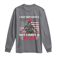 American Veteran Long Sleeve Shirt I May Not Have A PhD But Have A DD-214 US Bald Eagle