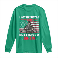 American Veteran Long Sleeve Shirt I May Not Have A PhD But Have A DD-214 US Bald Eagle