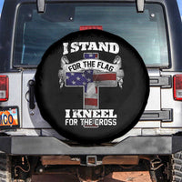 Patriotic Christian Spare Tire Cover I Stand For The Flag I Kneel For The Cross God American Flag Dog Tag