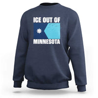 Ice Out Of Minnesota Sweatshirt State Flag Minneapolis Justice and Resistance
