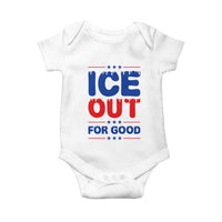 Ice Out For Good Protest Baby Onesie Justice Against Ice Political Resistance