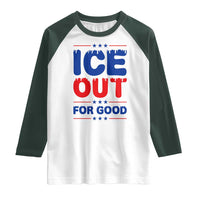 Ice Out For Good Protest Raglan Shirt Justice Against Ice Political Resistance