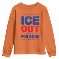 Ice Out For Good Protest Youth Sweatshirt Justice Against Ice Political Resistance