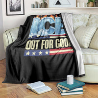 Ice Out For Good Patriotic Protest Throw Blanket Patriotic Burn Ice Justice Political Resistance