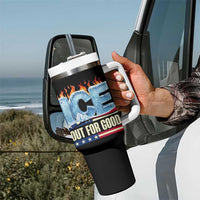 Ice Out For Good Patriotic Protest Tumbler With Handle Patriotic Burn Ice Justice Political Resistance