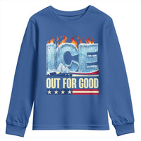 Ice Out For Good Patriotic Protest Youth Sweatshirt Patriotic Burn Ice Justice Political Resistance