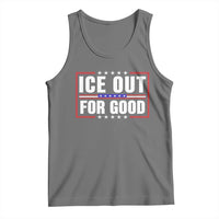 Ice Out For Good Patriotic Protest Tank Top Justice Resistance Red White and Blue
