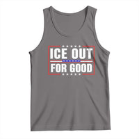 Ice Out For Good Patriotic Protest Tank Top Justice Resistance Red White and Blue