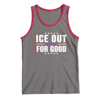 Ice Out For Good Patriotic Protest Tank Top Justice Resistance Red White and Blue