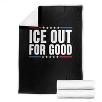 Ice Out For Good Patriotic Protest Throw Blanket Justice Political Resistance
