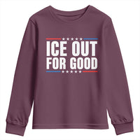 Ice Out For Good Patriotic Protest Youth Sweatshirt Justice Political Resistance
