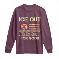 Ice Out For Good We The People Long Sleeve Shirt Justice and Freedom Political Resistance American Flag